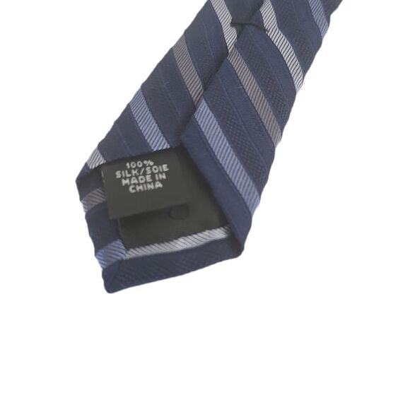 Calvin Klein Striped Silk Tie - Picture 5 of 5